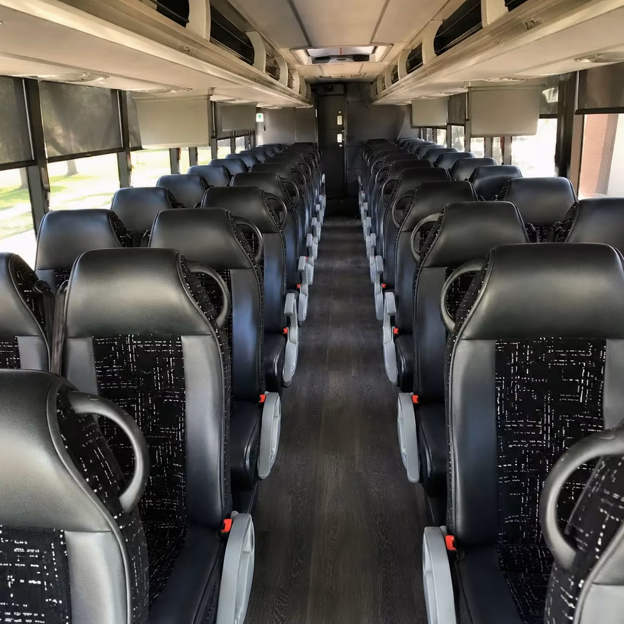 56 passenger charter bus interior